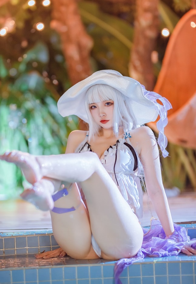图片[1]-二佐 – NO.151 碧蓝光辉泳装 [39P-430MB]-蜜桃啵啵