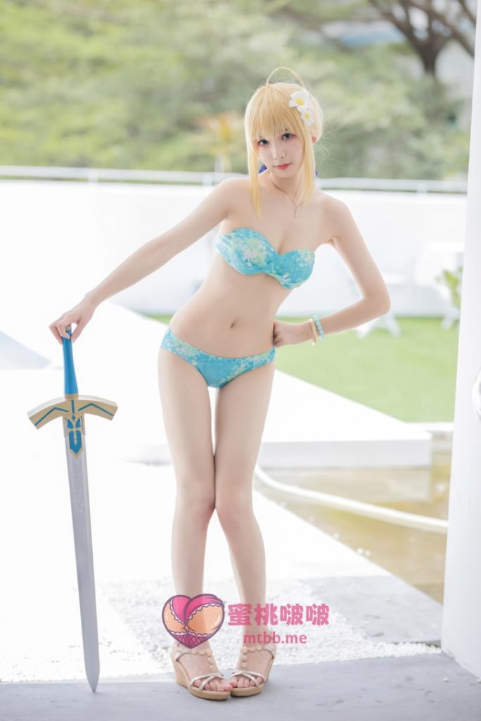 图片[2]-封疆疆v NO.82 FGO Saber 泳装[49P-402MB]-蜜桃啵啵
