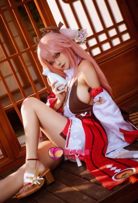 Seya-狮砸 NO.058 原神 八重神子 [12P-158MB]-蜜桃啵啵